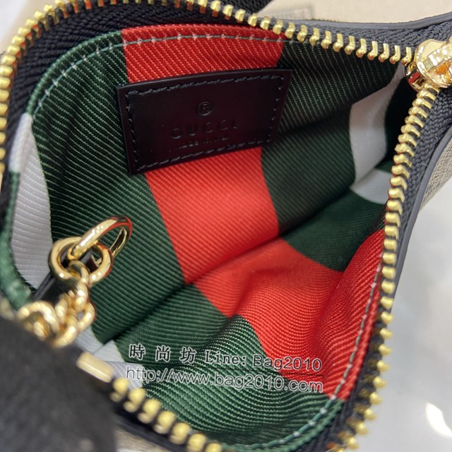Gucci專櫃古馳最新款Emblem系列飾包帶卡片夾零錢包 jh2405型號：819113
